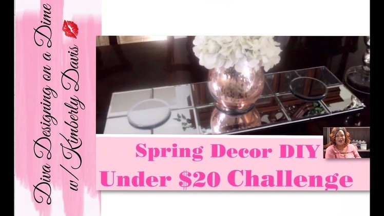 #springdecordiyunder20challenge || DIY Versatile Mirrored Art (Table or Wall)