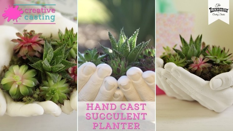 Sweet DIY Hand Cast Succulent Planter