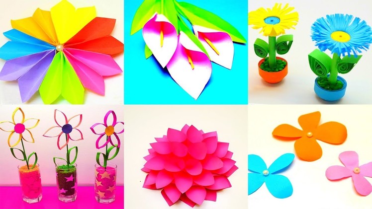 19 DIY Paper Flowers | How to make Paper Flowers  | Awesome Paper Crafts Flowers