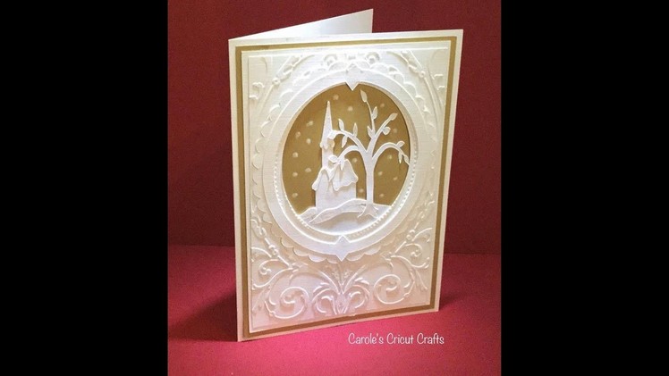 A WINTER SCENE. CHRISTMAS CARD HOW TO