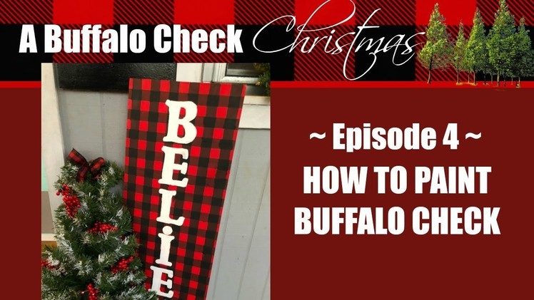 BUFFALO CHECK CHRISTMAS EP.4. HOW TO PAINT BUFFALO CHECK