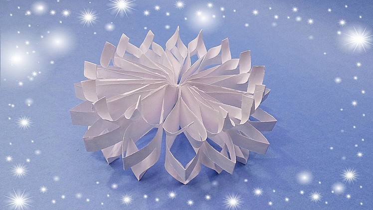 DIY 3D paper snowflakes ❄ How to make snowflakes with paper ❄ Christmas crafts