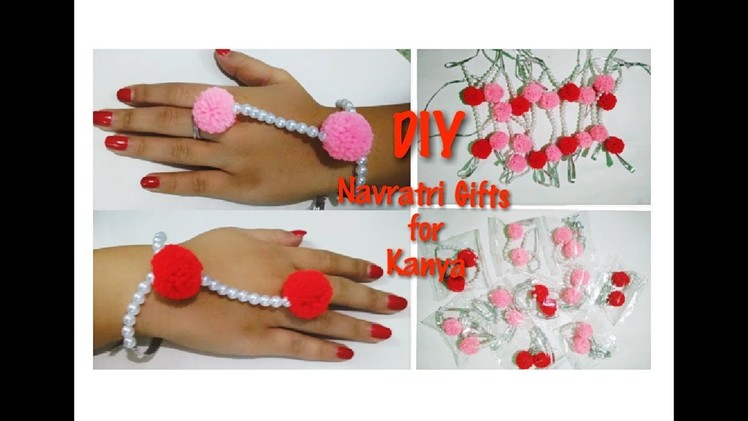 DIY Best Navratri Gifts for Kanya | How to make hath phool at home