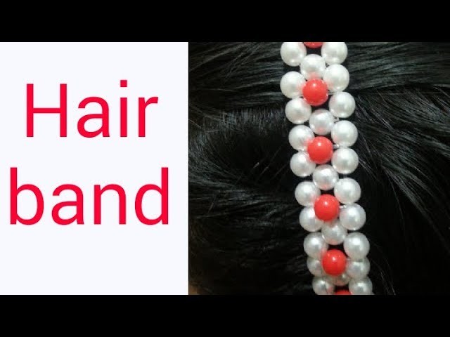 Diy hair band | beaded new hair band | putir hair band