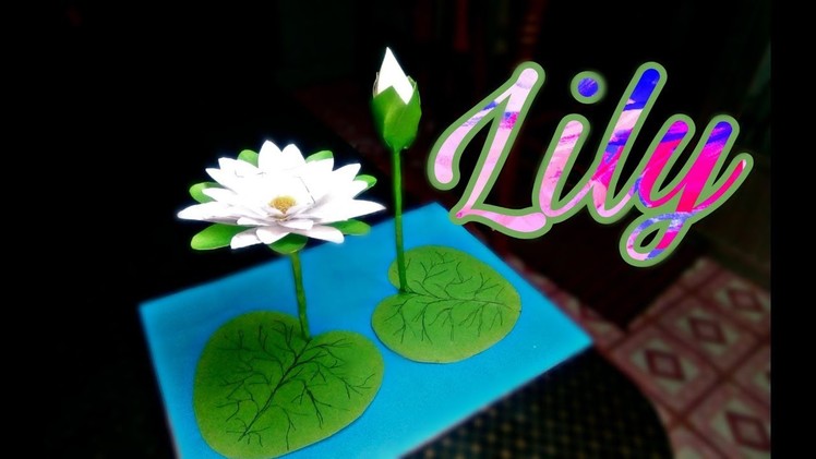 DIY How to Make Most Beautiful Water Lily With Paper!!!