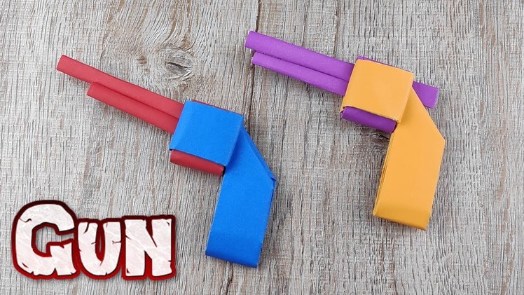 DIY Paper Gun Toy | How to Make a Double Barrel Shotgun Tutorials | Origami Weapons Craft Kids