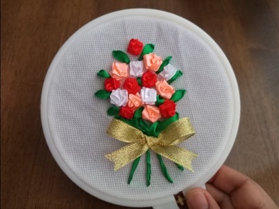 DIY Satin Ribbon Embroidery Fantastic Roses Stitch