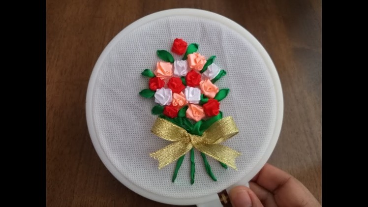 DIY Satin Ribbon Embroidery Fantastic Roses Stitch