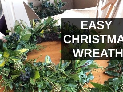 EASY Christmas Wreath | How To Make A Christmas Wreath