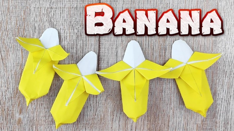 Easy Origami Banana Tutorial | How To Make A Simple 3D Banana Paper | DIY Handcraft Paper Craft