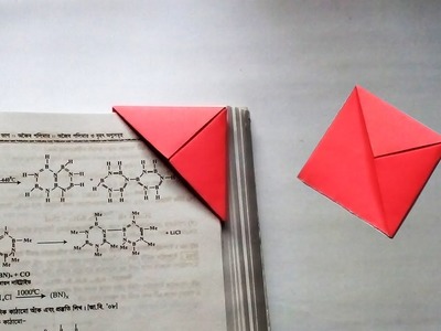 Easy Origami Bookmark - How to make a Corner Bookmark with Paper