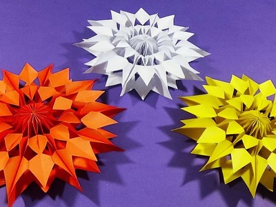 Easy Paper Snowflakes for Christmas | How to make Paper Star |