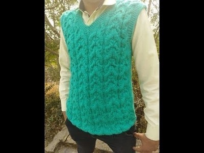 Gents Half Sweater Knitting. Men's Sweater Pattern. beautiful  Design