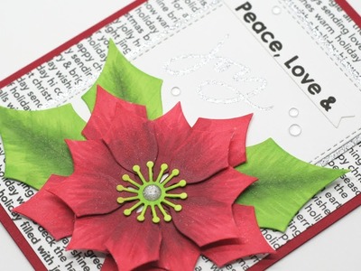 How to Create a Traditional Poinsettia Christmas Card