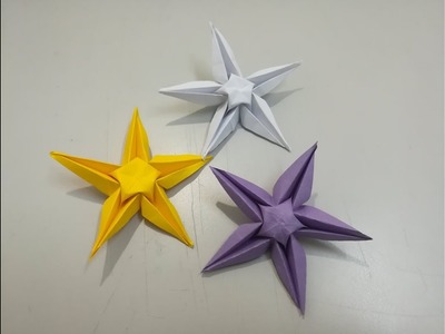 Origami How To Make A 3d Paper Star Easy Paper Stars