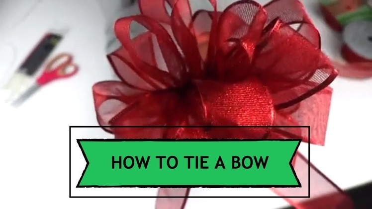 How to Make a Bow | Easiest Method | Christmas Gift Decor