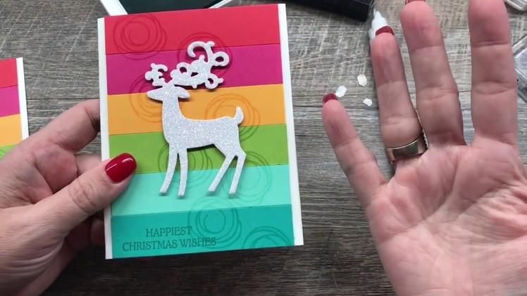 How to make a BRIGHT and HAPPY non-traditional Christmas Card
