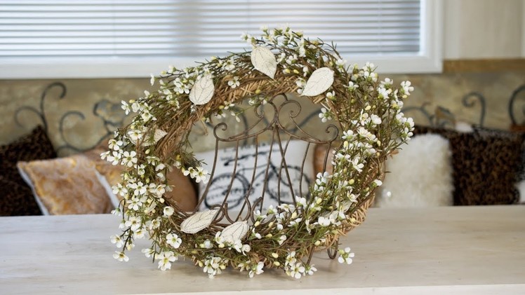 How to Make a Wildflower Christmas Door Wreath (Part One)