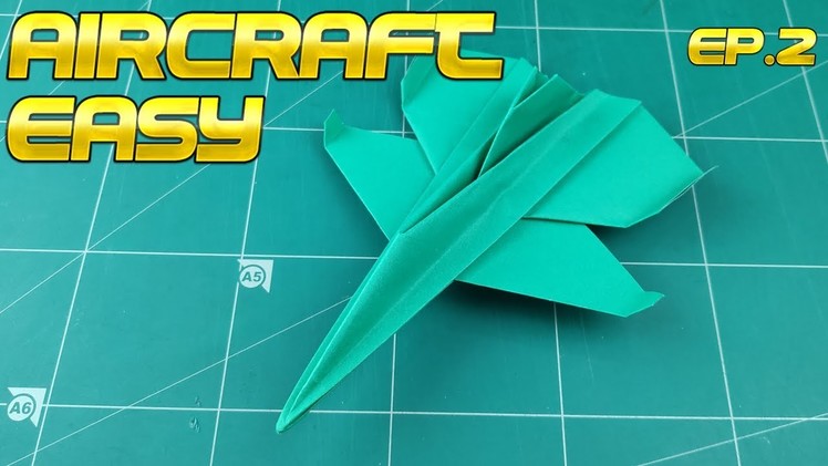 How To Make an Easy Air Jet Paper Model | Origami Fighter Jet | DIY Paper Airplane Tutorial Ep.2