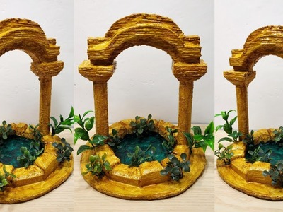 How to make ancient water pond show piece