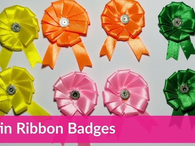 How to make Badges | Satin Ribbon Badges