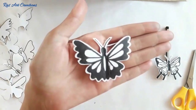 How to make different designs of butterfly || Draw, cut and design