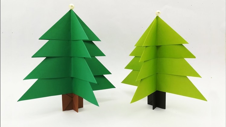 How To Make Easy 3D Paper Xmas Tree | Amazing Decoration Lots of Christmas Trees Diy Crafts Tutorial