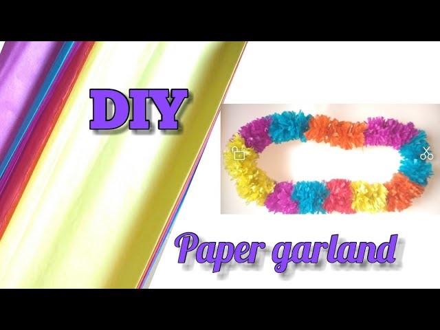 How to make garland from tissue paper for home decoration