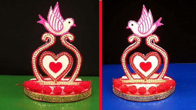 How to make gift showpiece making at home.Best out of waste.Gift item showpiece from waste material