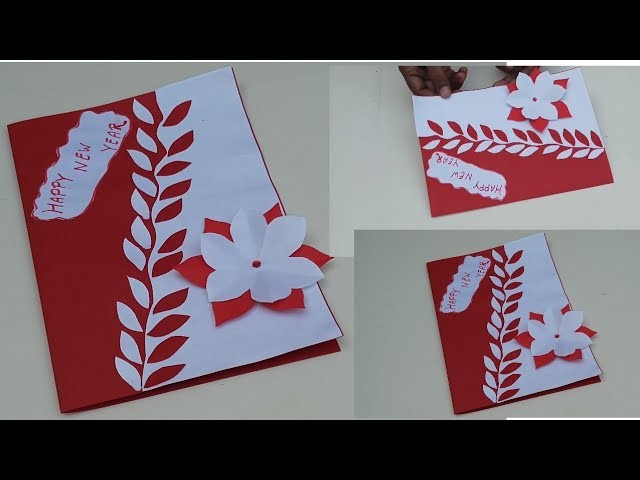 How to make Happy New year greeting cards,paper greeting cards crafts ideas Handmade