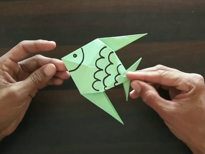 How to make origami fish with paper,Kagaj ki machhli banaye#origami#paperfish#pepercraft#OrigamiFish