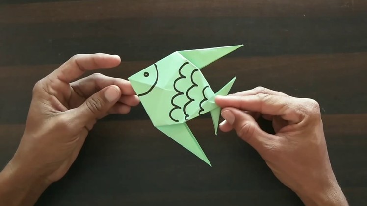 How to make origami fish with paper,Kagaj ki machhli banaye#origami#paperfish#pepercraft#OrigamiFish
