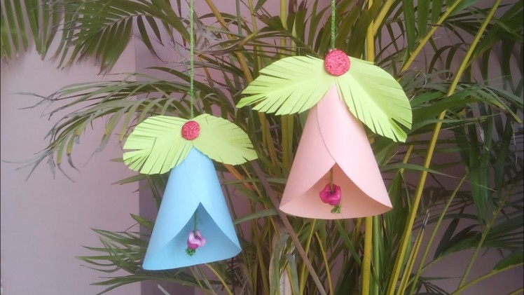 How to make paper bell | Christmas ornament 05