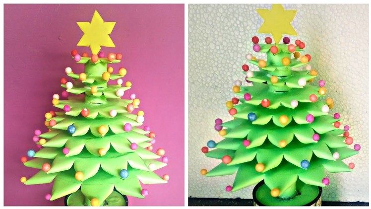 How to make paper Christmas tree.DIY 3D Christmas tree