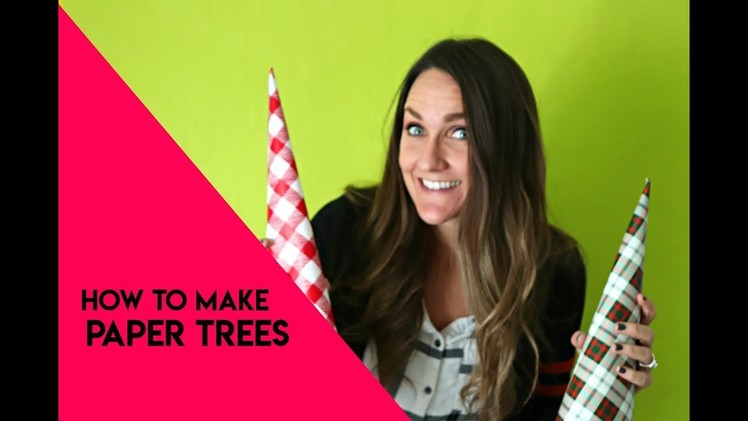 How to make paper cone trees for Christmas