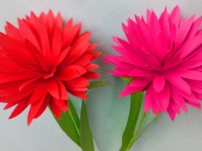 How to make paper flowers step by step | flower crafts with paper