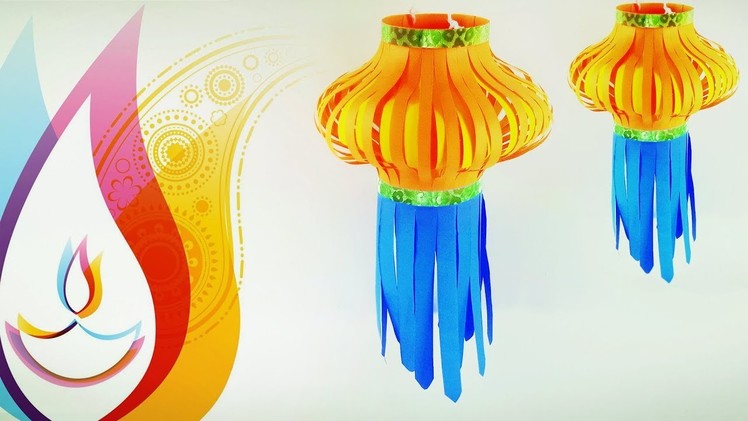 How to Make Paper Lantern | How to make Kandil | Diwali decoration | Crafts Junction