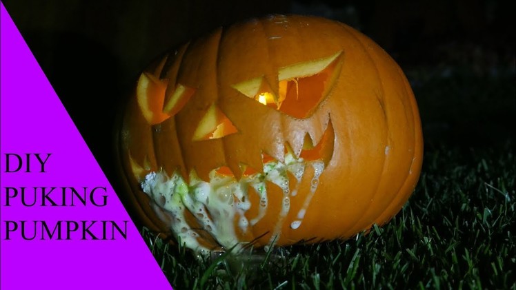 How to make Puking Pumpkin for Halloween
