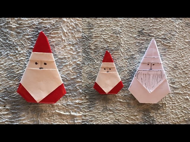 How to make santa claus with paper