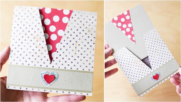 How to make : Simple Envelope with a Card | Łatwa Koperta z Kartką - Mishellka #313 DIY