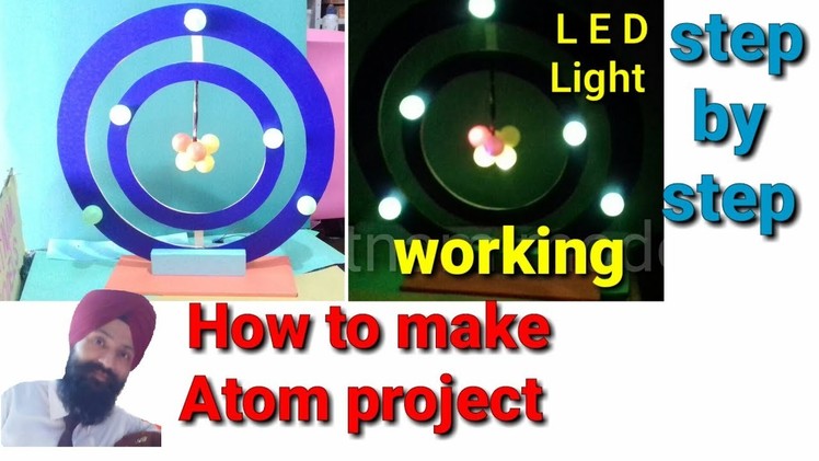How to make working atom model for school || 10th class science working model