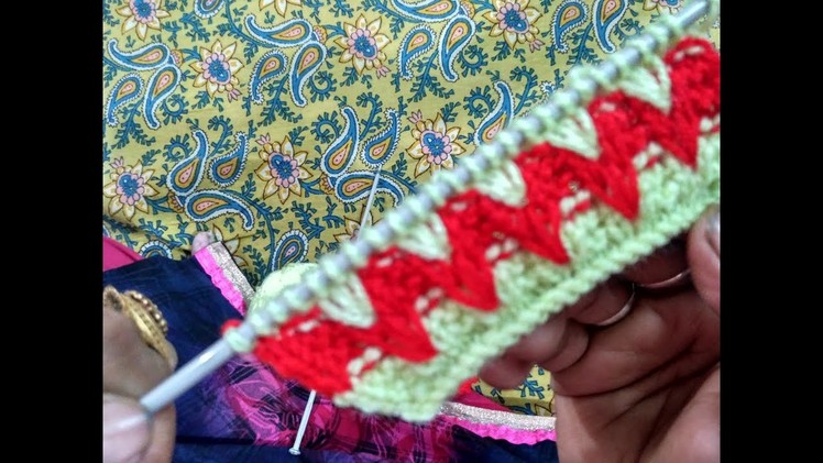 Knitting pattern #8 - new design for woolen sweater ft. Madhu The Knitter | woolen sweater designs