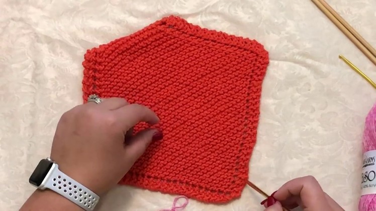 Learn to Knit- Beginner Garter Washcloth, Lesson 1