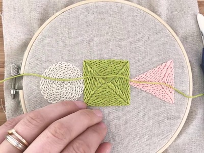 Learn to punch needle with thread. floss - ‘the basics’