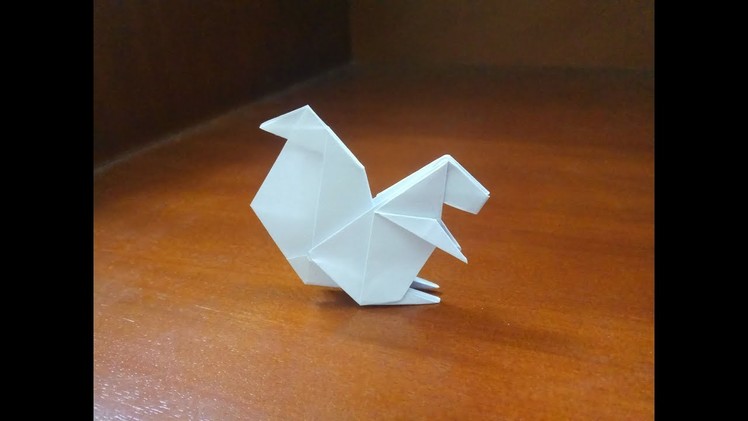 Origami Tutorial - How To Make a paper squirrel easy