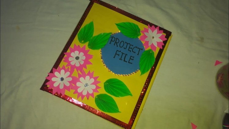 Project file cover decoration.Project file decoration.File cover decoration.How to decorate project