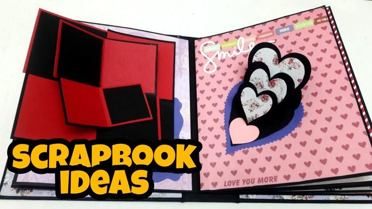 Scrapbook Ideas || scrapbook for Birthday || Scrapbook for Anniversary || Handmade scrapbook