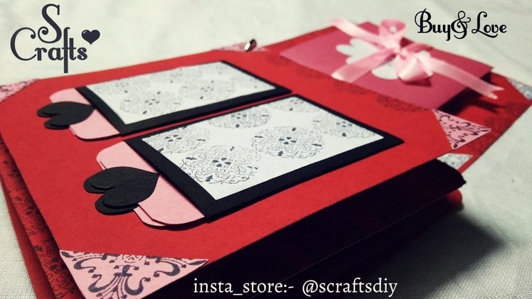 Scrapbook ♥️ | Mini | Handmade | Gift | S Crafts | Scrapbook making idea | Special gift ideas .