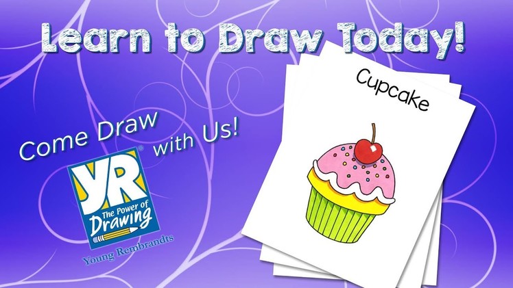 Teaching Kids How to Draw: How to Draw a Cupcake