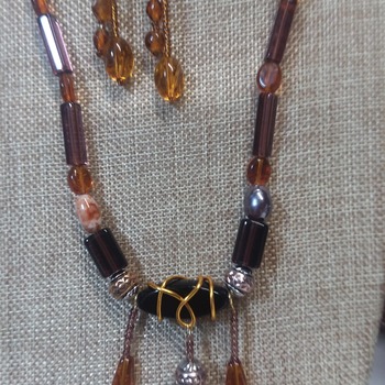 20" brown Necklace 155317